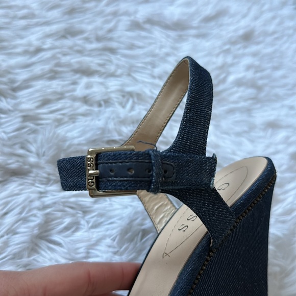 GUESS Denim Wedge Shoes - Picture 7 of 14
